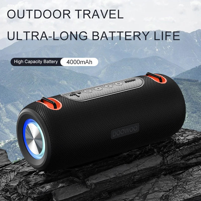 30W Wholesale Waterproof Outdoor Portable Speaker Loud Speaker  Heavy Bass Audio Music Player Support TWS